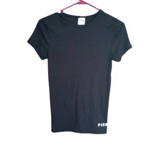 Pink Victoria Secret Black Top Size Medium